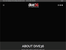 Tablet Screenshot of dive36.com